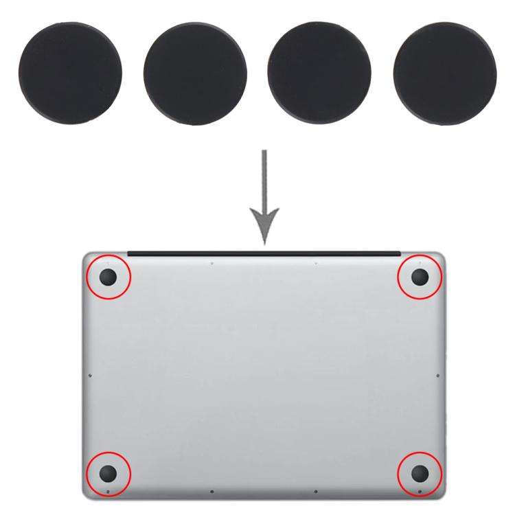 For MacBook Air M4 15 inch A3241 4 in 1 Bottom Case Rubber Mats, A3241