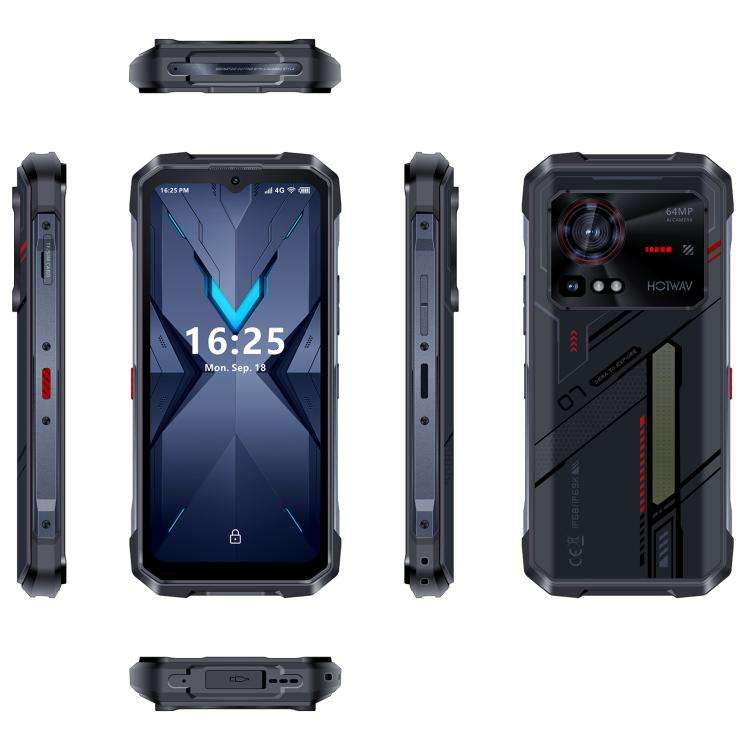 HOTWAV Hyper 7 Rugged Phone, 8GB+256GB, 10800mAh, 6.6 inch Android 14 MediaTek Dimensity 7050 5G,...