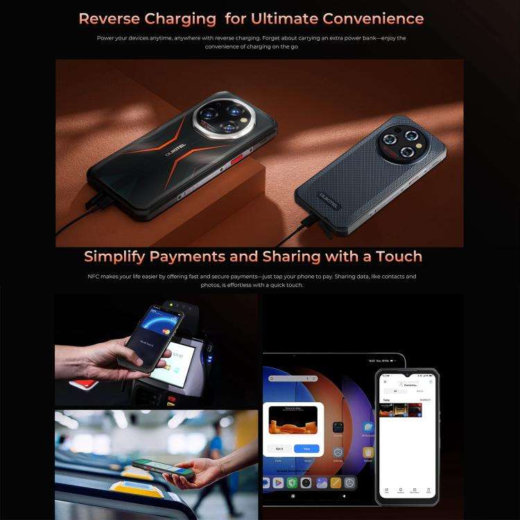 Oukitel WP55 Pro 5G Rugged Phone, 16GB+512GB, 108MP Camera, Fingerprint Identification, 6.6 inch ...