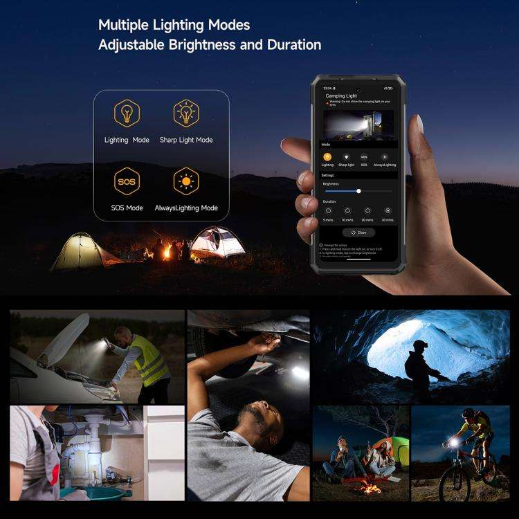 Ulefone Armor 34 Pro, 16GB+512GB, Night Vision, IP68/IP69K Rugged Phone, 6.95 inch Android 15 Med...