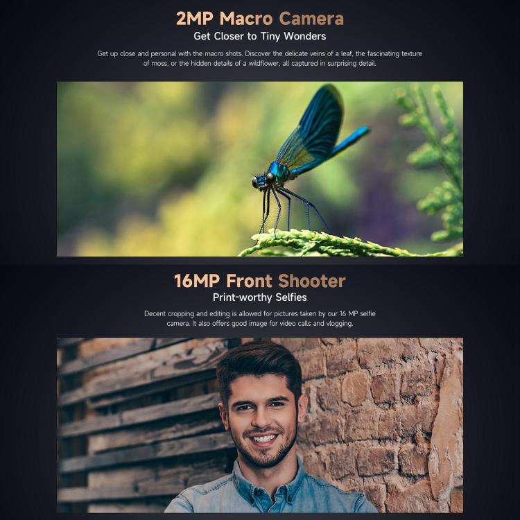 Ulefone Armor X16 Pro, 5GB+256GB, Night Vision, IP68/IP69K Rugged Phone, 6.56 inch Android 15 Med...