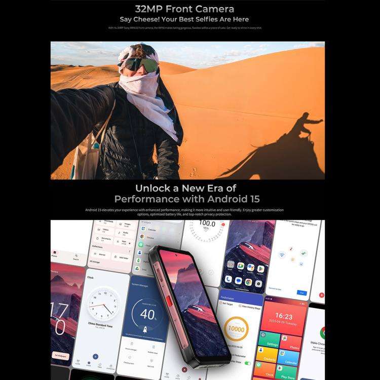 Oukitel WP56 Rugged Phone, 12GB+512GB, 108MP Camera, Fingerprint Identification, 6.8 inch Android...