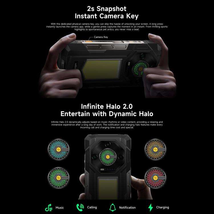 Ulefone Armor 33 Rugged Phone, 12GB+512GB, 6.95 inch Android 15 MediaTek Helio G100 Octa Core, Ne...