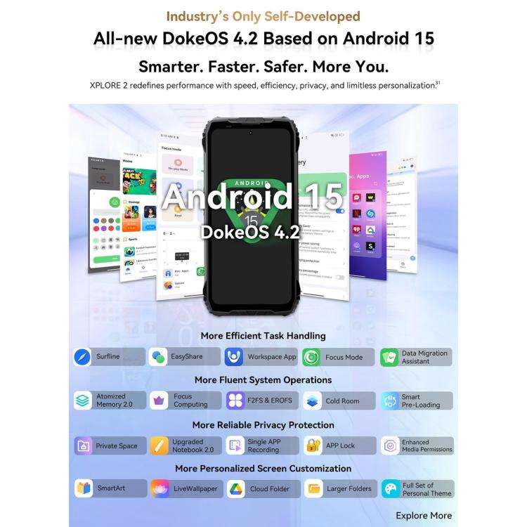 Blackview XPLORE 2, 12GB+256GB, 6.73 inch Android 15 Dimensity 8300 MT6897 Octa Core, Network: 5G...
