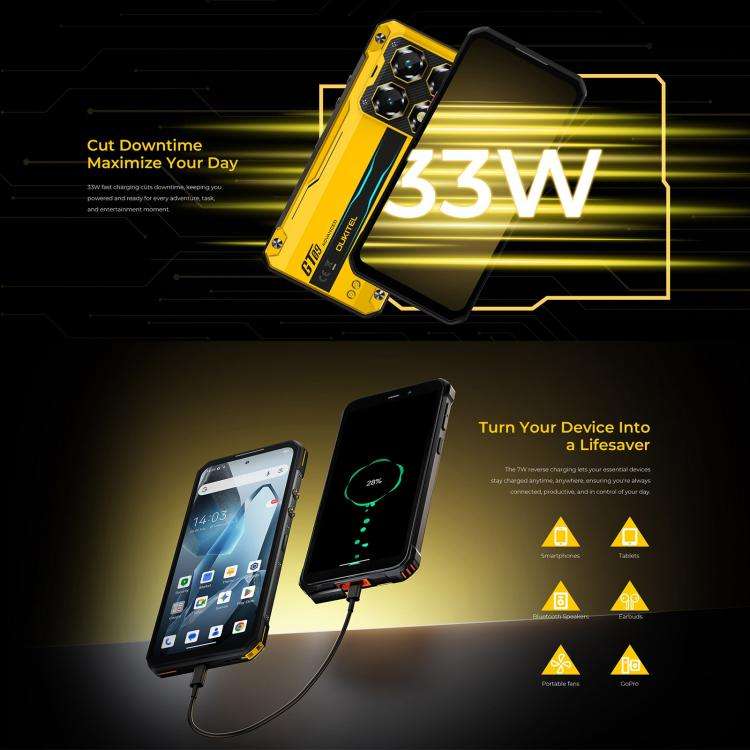 Oukitel WP60 Rugged Phone, 12GB+512GB, Night Vision, 108MP Camera, Side Fingerprint, 7.2 inch And...