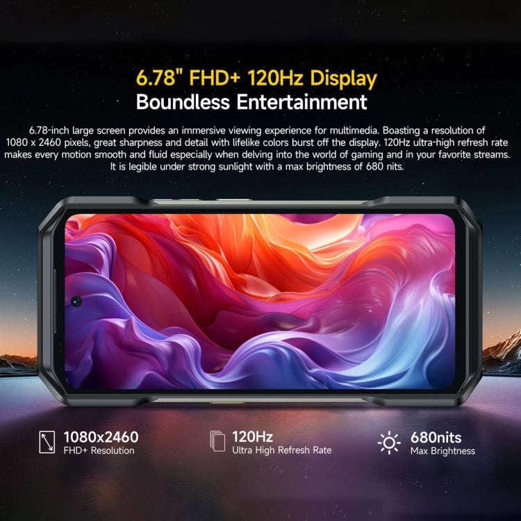 Ulefone Armor 27 Pro Rugged Phone, 12GB+256GB, Night Vision, 10600mAh, 6.78 inch Android 14 Media...