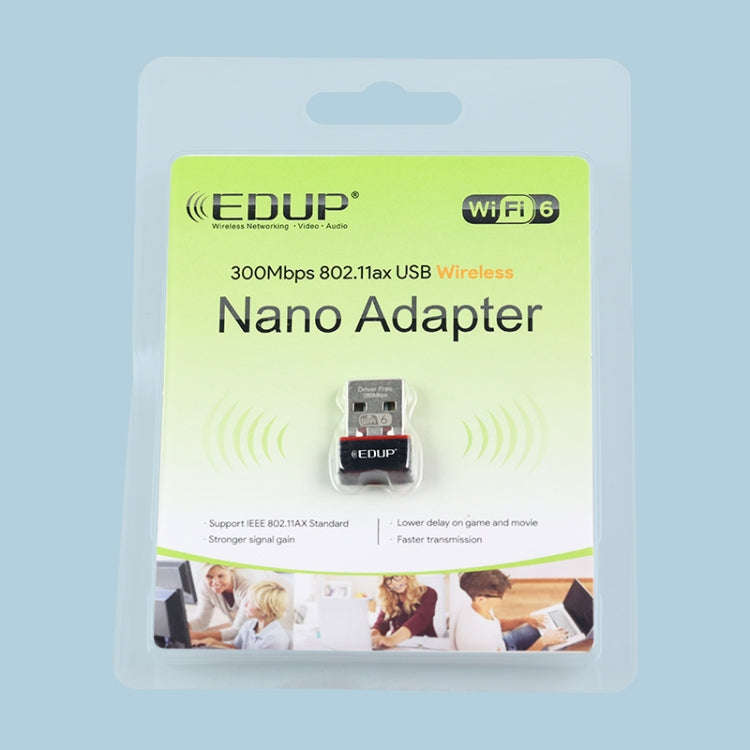 EP-A300 300Mbps WiFi6 USB Free Drive Network Adapter, EP-AX300