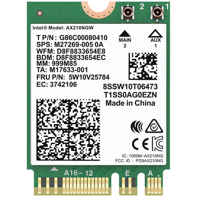 COMFAST AX210 vPro-M 5374Mbps Bluetooth 5.2 Tri-band Wireless Network Card, AX210