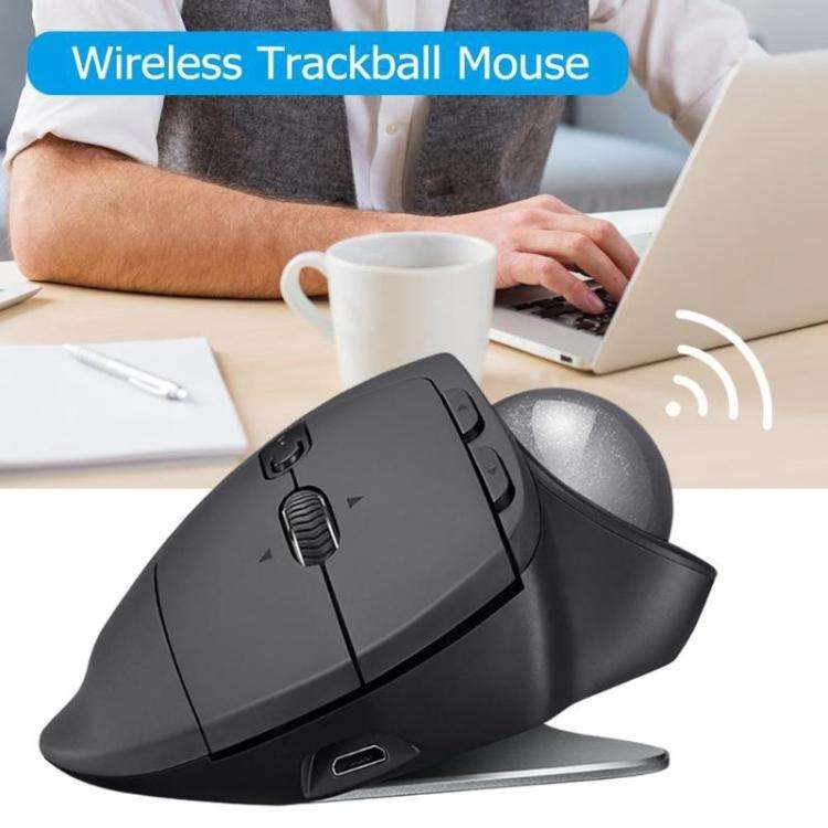 Logitech MX ERGO S 440DPI Bluetooth + Unifying Dual-mode Wireless Trackball Optical Mouse, MX ERGO S