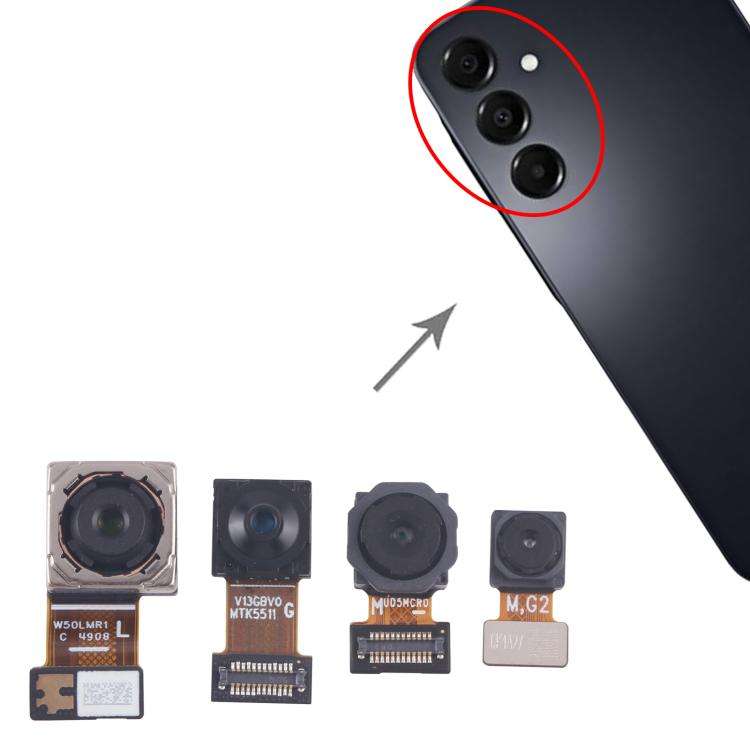 For Samsung Galaxy A16 SM-A165F Original Camera Set (Macro + Wide + Main Camera + Front Camera), ...