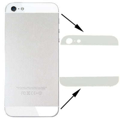 OEM Version Back Cover Top & Bottom Glass Lens for iPhone 5 (Golden), OEM For iPhone 5 White