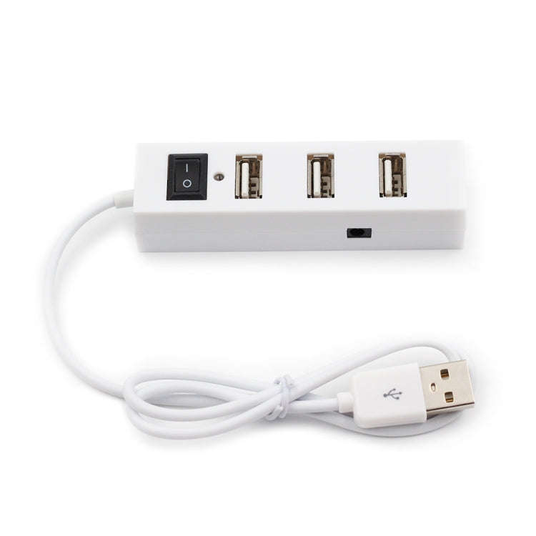4 Ports USB HUB 2.0 USB Splitter Adapter with Switch, 4 Ports with Switch (White), 4 Ports with S...