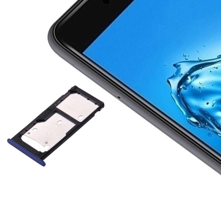 For Huawei Enjoy 7 Plus / Y7 Prime SIM Card Tray & SIM / Micro SD Card Tray, For Huawei Enjoy 7 P...