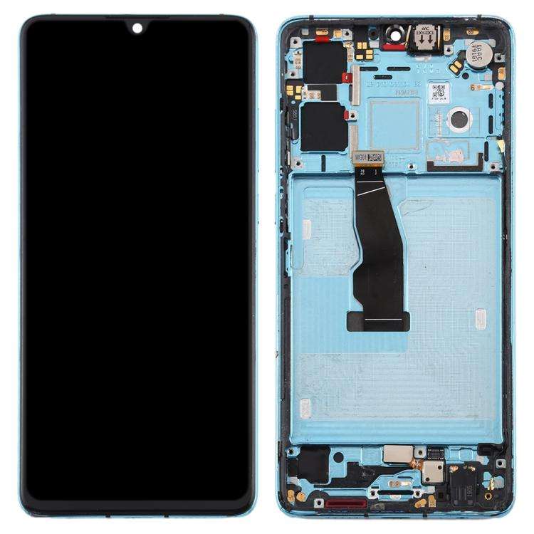 LCD Screen and Digitizer Full Assembly with Frame for Huawei P30, For P30, For Huawei P30(Origina...
