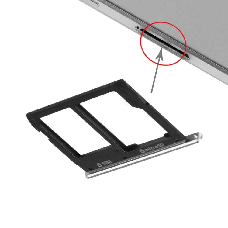 For Galaxy A9(2016) / A9000 SIM Card Tray and Micro SD Card Tray, For Samsung Galaxy A9(2016) Sin...