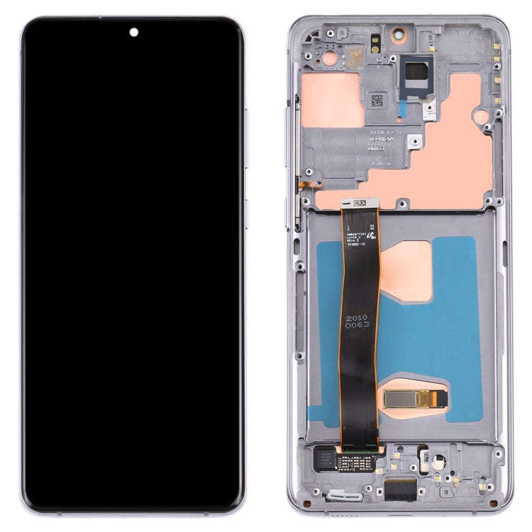 Original LCD Screen and Digitizer Full Assembly with Frame for Samsung Galaxy S20 Ultra 4G/S20 Ul...