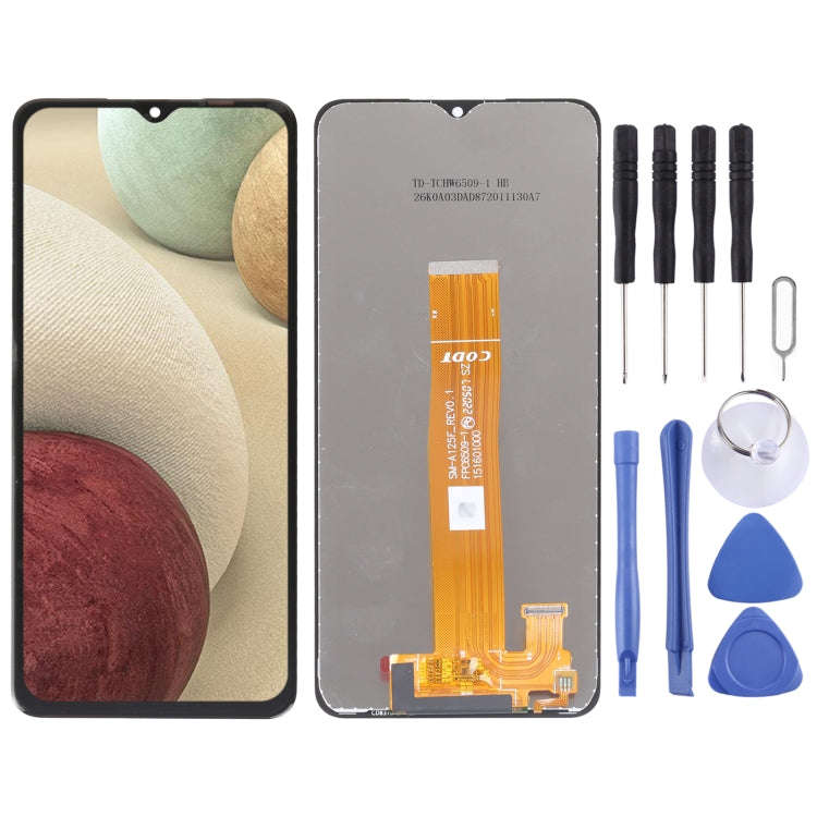 LCD Screen and Digitizer Full Assembly for Samsung Galaxy A12/A12 Nacho/A02 SM-A125 SM-A127 SM-A0...