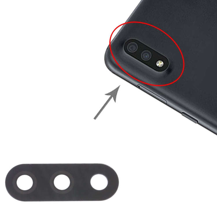 For Samsung Galaxy M01 SM-M015 10pcs Back Camera Lens, For Samsung Galaxy M01