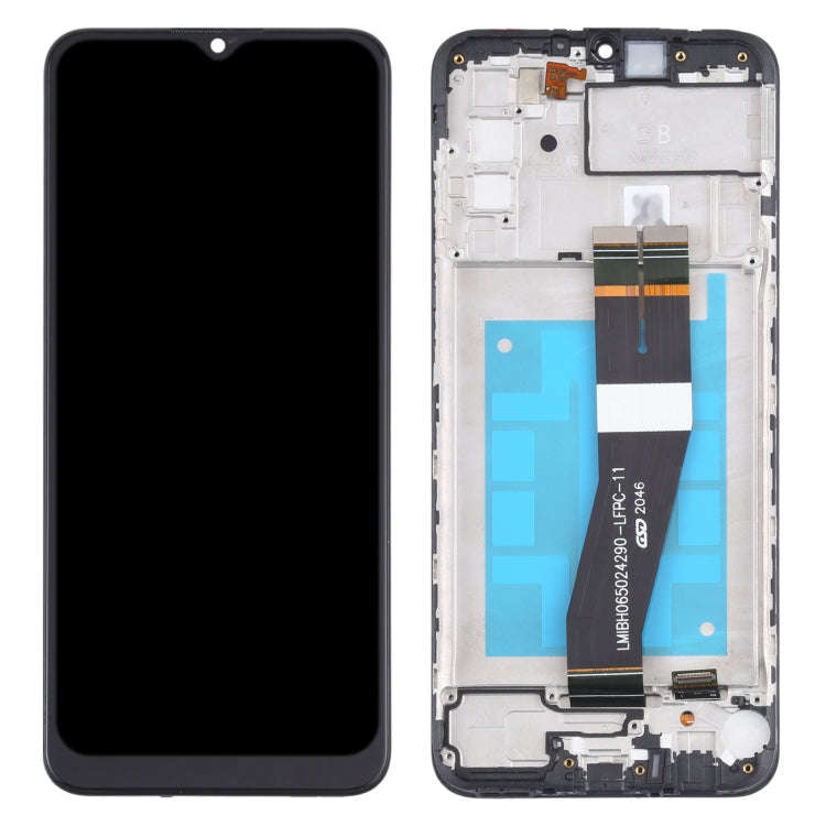 Original LCD Screen and Digitizer Full Assembly With Frame for Samsung Galaxy A02s SM-A025F(GB Ve...