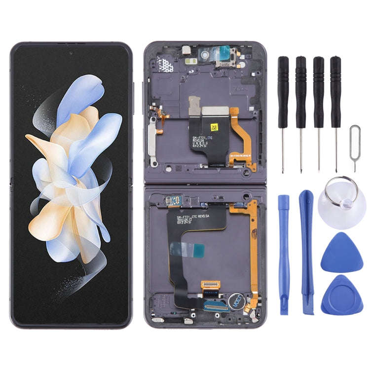 For Samsung Galaxy Z Flip4 SM-F721 Original LCD Screen Digitizer Full Assembly with Frame, For Sa...
