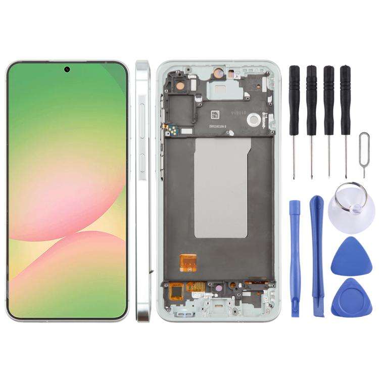 For Samsung Galaxy A56 SM-A566B 6.67 inch OLED LCD Screen Digitizer Full Assembly with Frame, For...