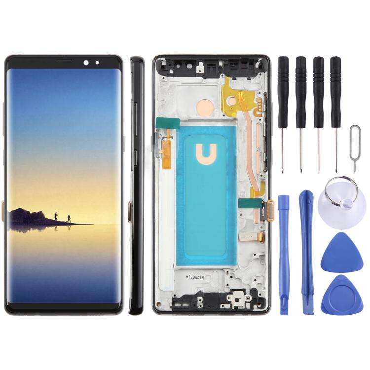 For Samsung Galaxy Note8 SM-N950F 6.25 inch TFT LCD Screen Digitizer Full Assembly with Frame, Fo...