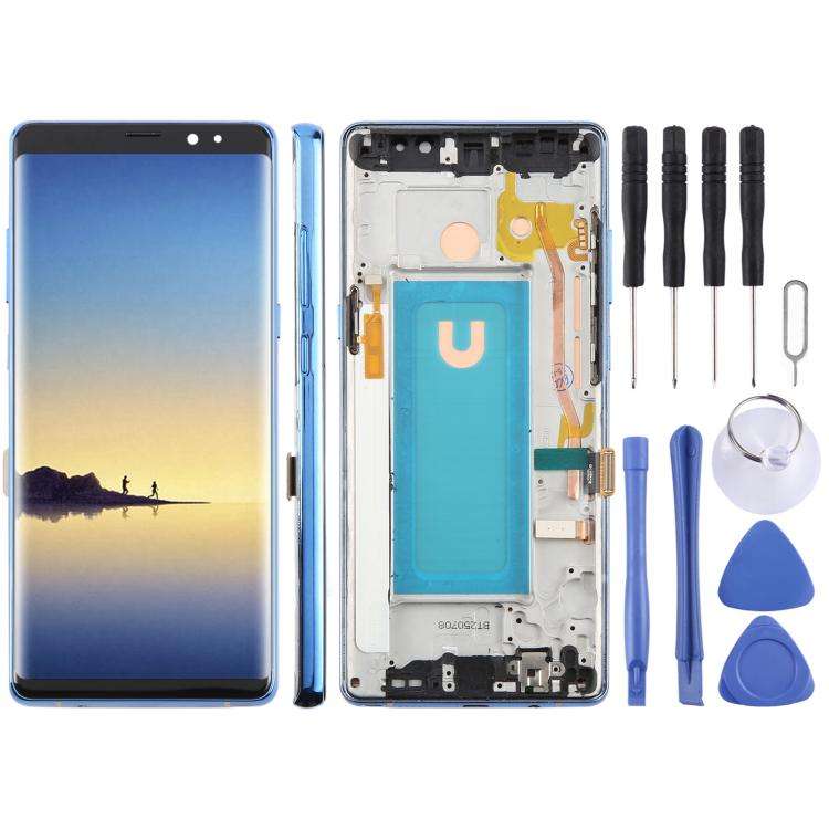 For Samsung Galaxy Note8 SM-N950F 6.25 inch TFT LCD Screen Digitizer Full Assembly with Frame, Fo...