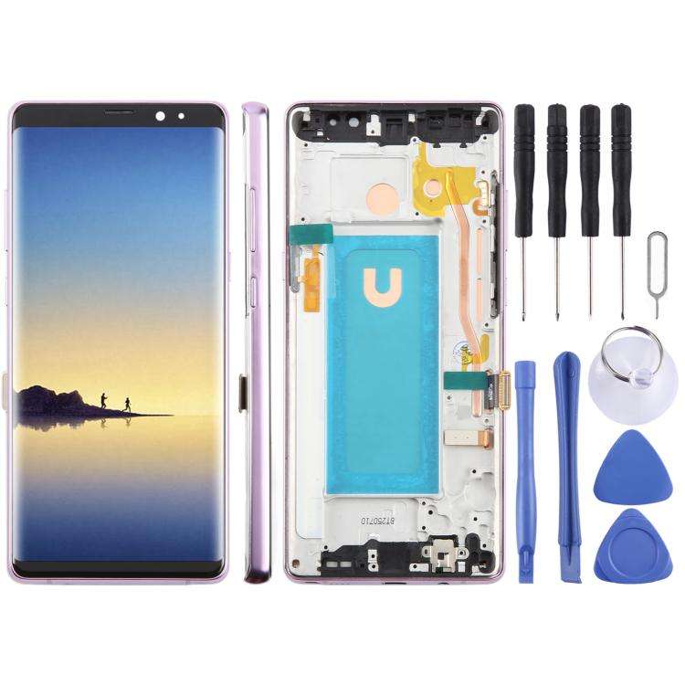 For Samsung Galaxy Note8 SM-N950F 6.25 inch TFT LCD Screen Digitizer Full Assembly with Frame, Fo...