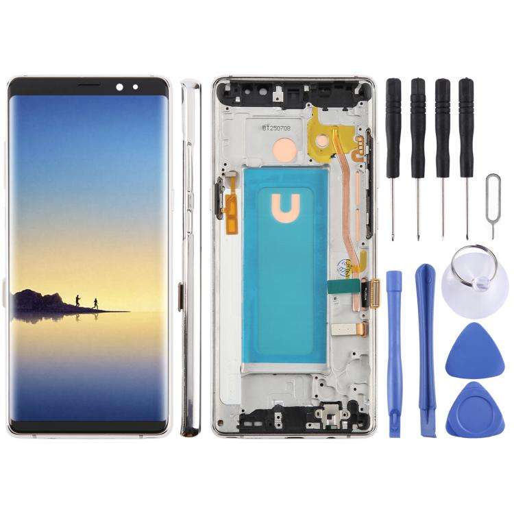 For Samsung Galaxy Note8 SM-N950F 6.25 inch TFT LCD Screen Digitizer Full Assembly with Frame, Fo...