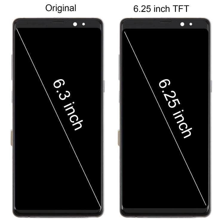 For Samsung Galaxy Note8 SM-N950F 6.25 inch TFT LCD Screen Digitizer Full Assembly with Frame, Fo...