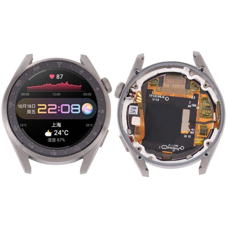 Original LCD Screen and Digitizer Full Assembly With Frame for Huawei Watch 3 Pro, For Huawei Wat...