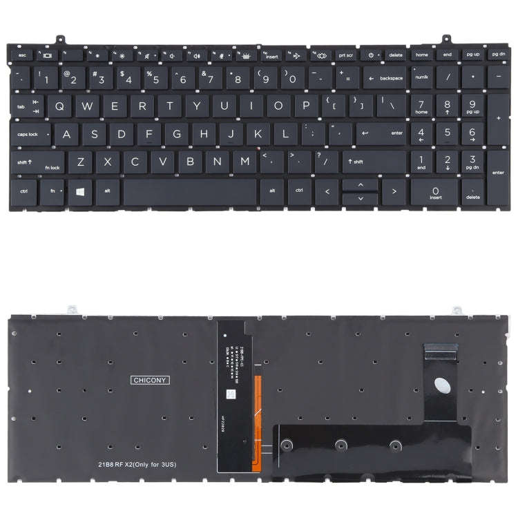 For HP ProBook 450 G9 455 G9 455R G9 HSN-Q34C-4 US Version Keyboard with Backlight, For HP ProBoo...