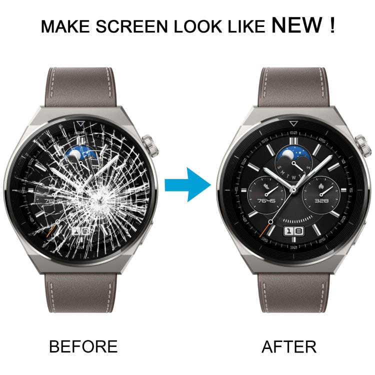 For Huawei Watch GT 3 Pro 42mm ODN-B19 OEM Front Screen Outer Glass Lens with OCA Optically Clear...