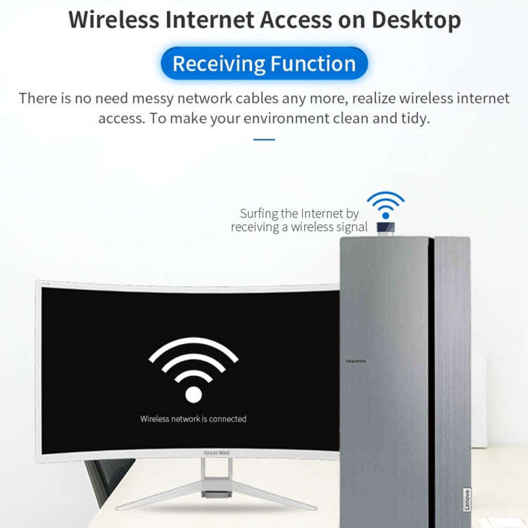 COMFAST CF-723B Mini 2 in 1 USB Bluetooth WiFi Adapter 150Mbps Wireless Network Card Receiver, CF...
