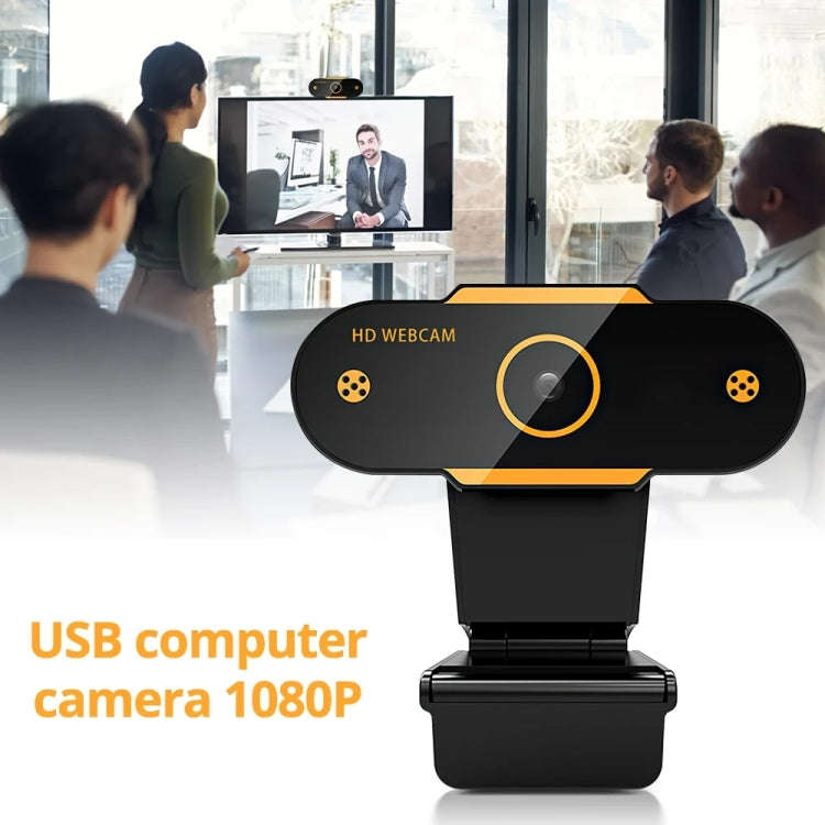 312 1080P HD USB 2.0 PC Desktop Camera Webcam with Mic, Cable Length: about 1.3m, Regular, with T...