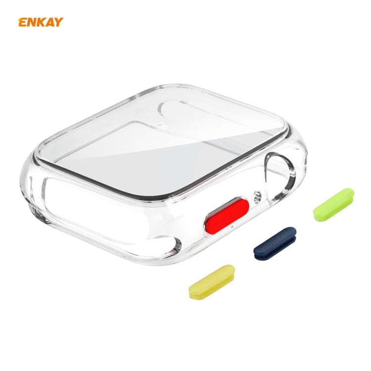 ENKAY Hat-prince Full Coverage TPU Case + Tempered Glass Protector for Apple Watch Series 6 / 5 /...