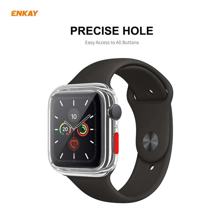 ENKAY Hat-prince Full Coverage TPU Case + Tempered Glass Protector for Apple Watch Series 6 / 5 /...