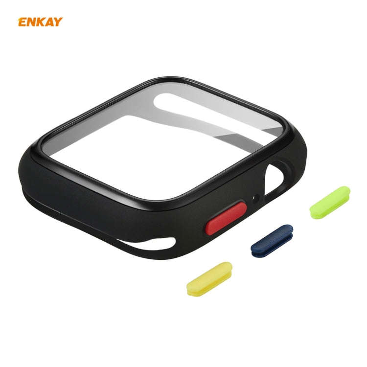 ENKAY Hat-prince Full Coverage TPU Case + Tempered Glass Protector for Apple Watch Series 6 / 5 /...