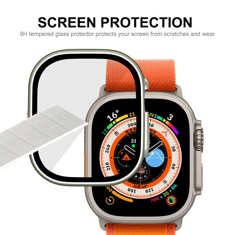 For Apple Watch Ultra 3 / 2 / 1 49mm ENKAY Hat-Prince Waterproof Full Coverage PC Frame + 9H Temp...