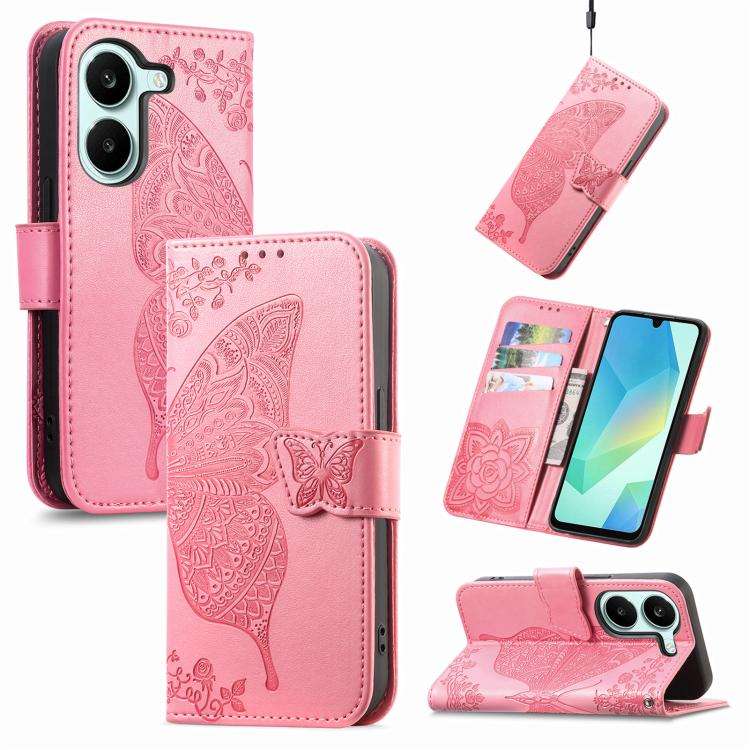 Butterfly Love Flower Embossed Leather Phone Case, For Xiaomi Poco X8 Pro Max 5G, For Xiaomi Poco...