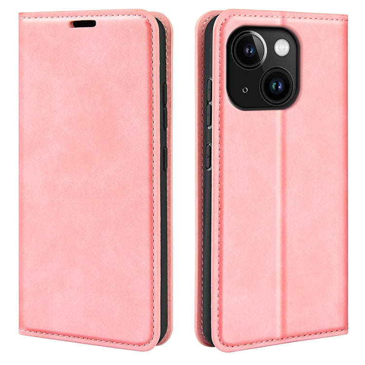 Retro-skin Magnetic Suction Leather Phone Case, For iPhone 15 Pro Max, For iPhone 15 Pro, For iPh...