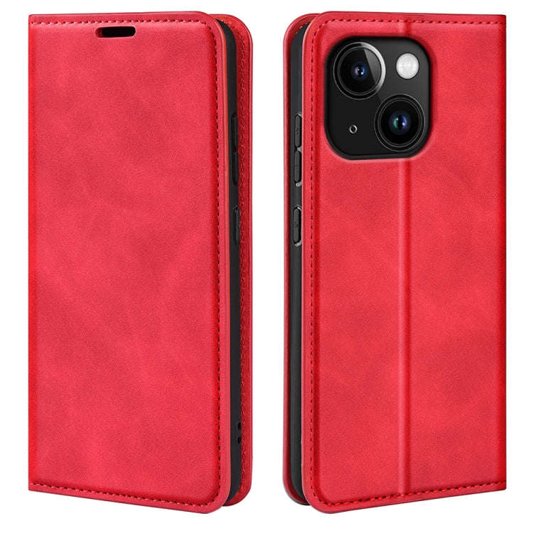 Retro-skin Magnetic Suction Leather Phone Case, For iPhone 15 Pro Max, For iPhone 15 Pro, For iPh...