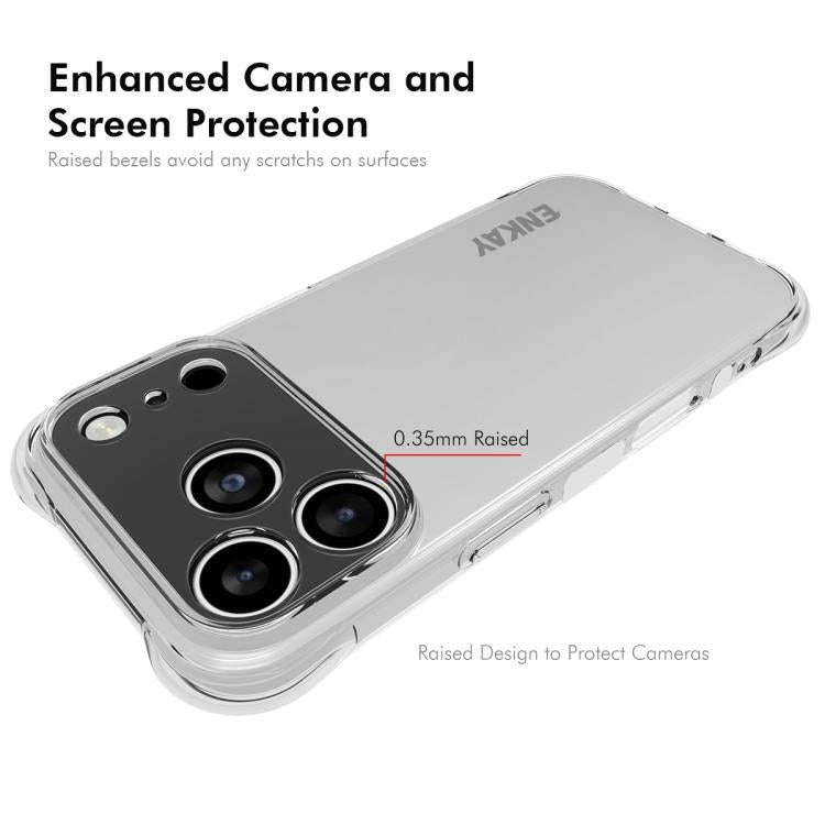 ENKAY Hat-Prince Transparent TPU Shockproof Phone Case, For iPhone 18 Pro / 17 Pro, For iPhone 18...