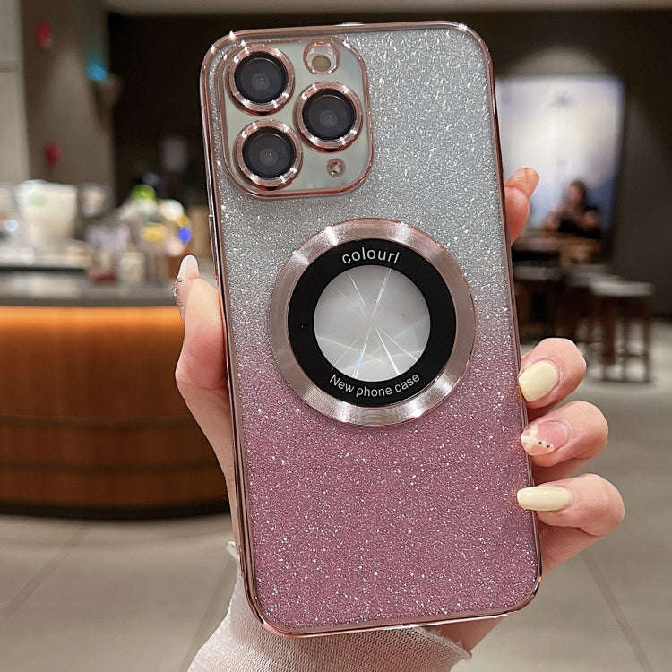 Gradient Glitter Electroplating MagSafe TPU Phone Case, For iPhone 12, For iPhone 12 Pro Max, For...