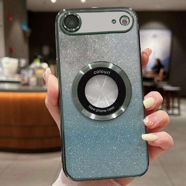 Gradient Glitter Electroplating MagSafe TPU Phone Case, For iPhone 17e / 16e, For iPhone 17 Pro M...