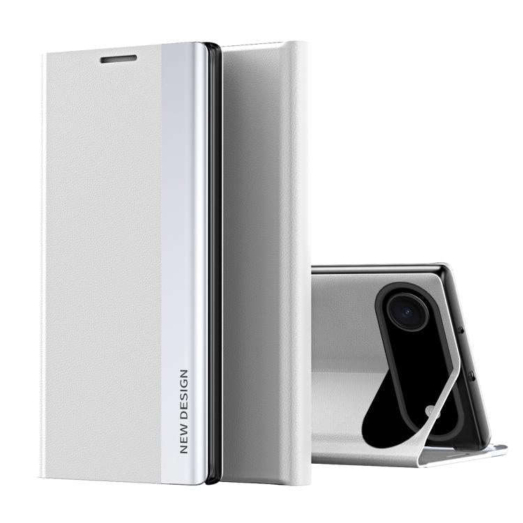 Side Electroplated Adsorption Leather Phone Case, For iPhone 17e / 16e, For iPhone 17 Pro Max, Fo...