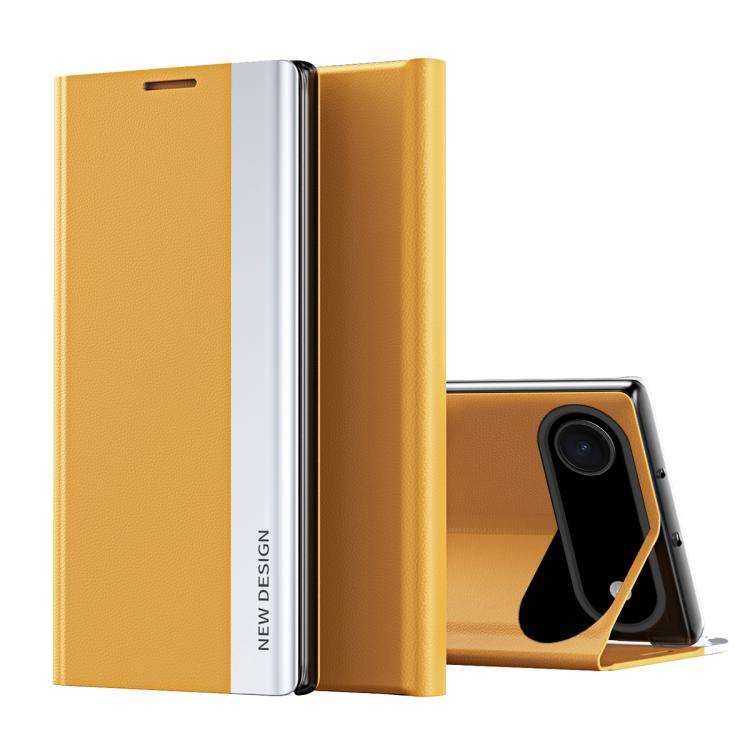 Side Electroplated Adsorption Leather Phone Case, For iPhone 17e / 16e, For iPhone 17 Pro Max, Fo...