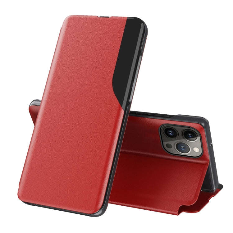 Side Display Flip Leather Phone Case, For iPhone 17e / 16e, For iPhone 17 Pro Max, For iPhone 17 ...
