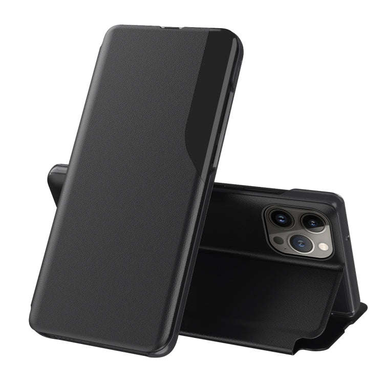 Side Display Flip Leather Phone Case, For iPhone 17e / 16e, For iPhone 17 Pro Max, For iPhone 17 ...