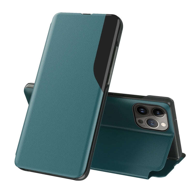 Side Display Flip Leather Phone Case, For iPhone 17e / 16e, For iPhone 17 Pro Max, For iPhone 17 ...